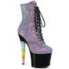 Pleaser - UNICORN1020G Bottes de plateforme, Pole dance chaussures - Chaussures de pole dance - Violet/Bleu Product image
